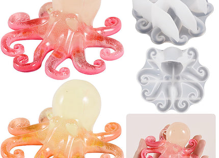Octopus Resin Casting Mold - Animal Candle Mold for Home Decor & Candle Making