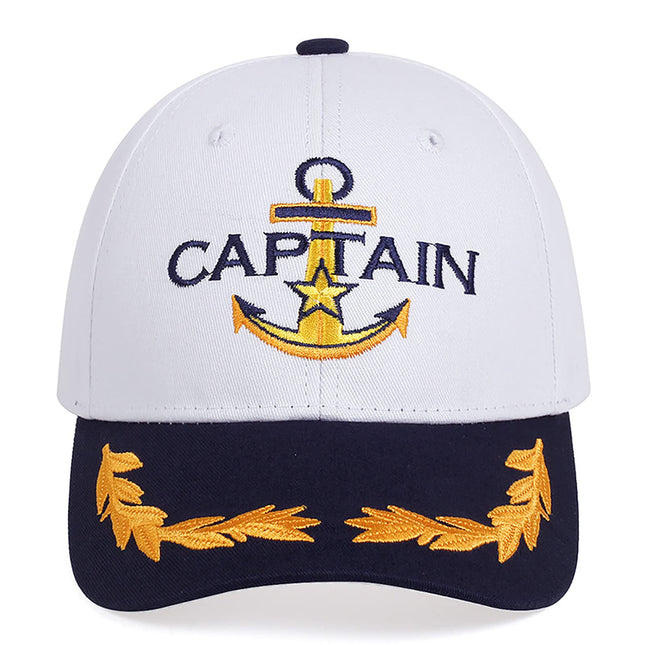 CINKCO First Mate Yacht Cap Sailors Nautical Sailor Navy Hat for Adult