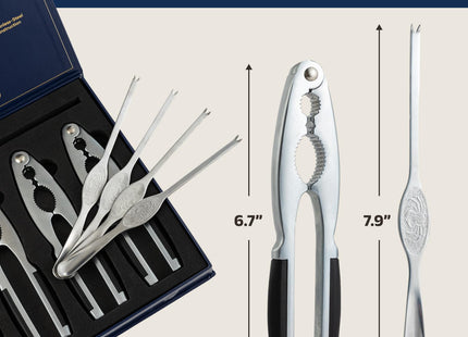 Smedley & York Premium Crab Leg Crackers and Tools, Set of 4