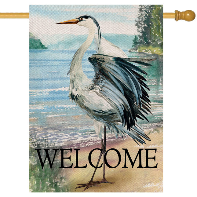 Furiaz Welcome Spring Summer Seabird Coastal Beach Large Decorative House