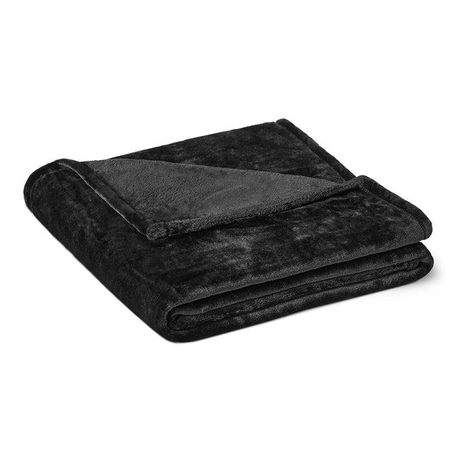 Amazon Basics Soft Fleece Throw Blanket,Cozy, Feels Comfortable on Skin, Fade-Resistant, Warm for Couch & Sofa, 50 x 60 Inches, Black