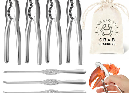 8 Pcs Lobster Crackers and Picks Set