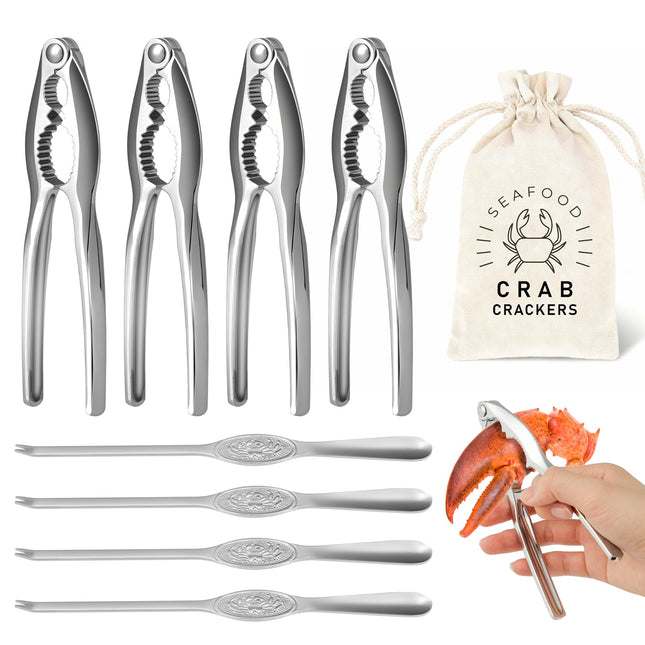 8 Pcs Lobster Crackers and Picks Set