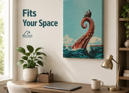 YUBOJIA Surrealism Octopus Canvas Wall Art