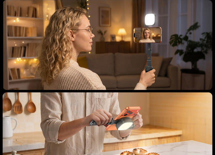 OMOTON TP03 [Ultra-Slim] 360° Rotating for MagSafe Tripod Stand with Hook