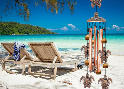 Turtle Wind Chimes for Outside, Sea Turtle Gifts for Women, Turtle Decor