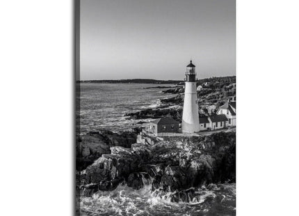 Borsxtzy Black And White Maine Photo Decor United States USA Art Poster