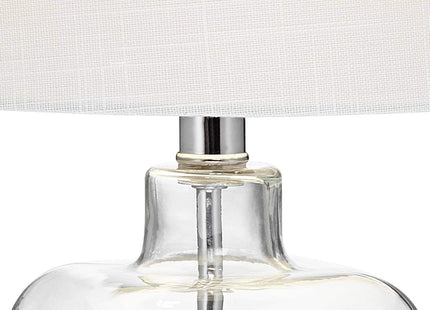 Murex 21 3/4" High Table Lamps Set of 2 Square Clear Glass Shells Coastal