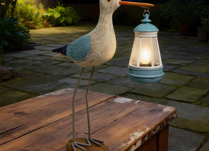 QZJDDZSW Solar Seagull Statues for Garden and Home Decor,Funny Garden Decor Beach,Pool,Patio,Lawn,Yard,Porch,Perfect Garden Gift