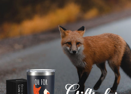 Onebttl Fox Gift, Gifts for National Fox Day, Birthday and Christmas, Stainless Steel Insulated Tumbler