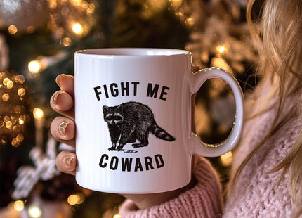 JKMBN Funny Novelty Raccoon Coffee Mug Gifts for Raccoon Lovers Women