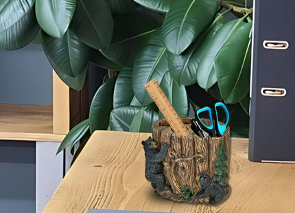 Woodland Bears Around the Tree Toothbrush Holder
