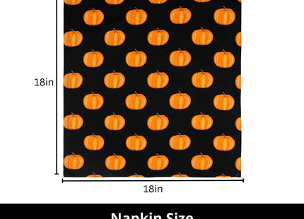 PurpleEssences Pumpkin Cloth Napkins, 18x18 in - Halloween Pumpkin