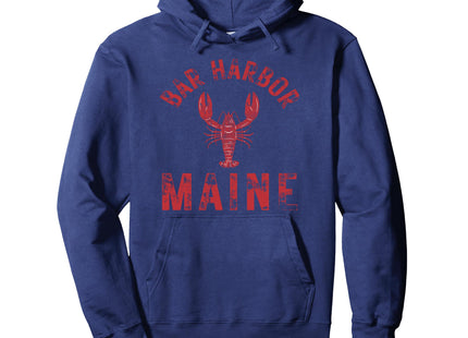 Bar Harbor Maine Lobster Travel Acadia Vintage Pullover Hoodie