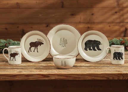 BLACK FOREST DECOR Bear & Moose Stoneware Bear Mug 3 1/2" Dia.x4.25 H