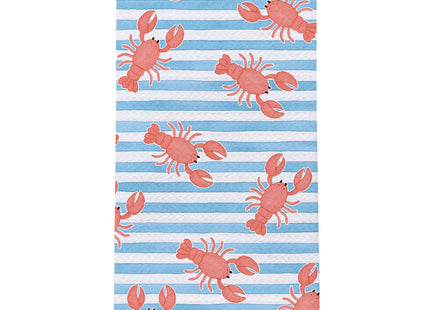 SPBL&L Lobster Kitchen Towels - Lobster Decor, Nautical Hand Towels for Bathroom, Coastal Beach Nautical Dish Towels, Beach Bathroom Kitchen Decor, 16x24 Inches