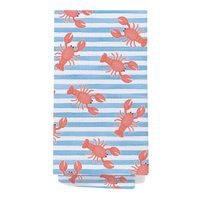 SPBL&L Lobster Kitchen Towels - Lobster Decor, Nautical Hand Towels for Bathroom, Coastal Beach Nautical Dish Towels, Beach Bathroom Kitchen Decor, 16x24 Inches