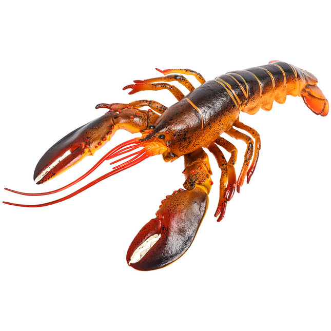 Hiawbon 13 Inch Realistic Lobster Figurine Plastic Lobster