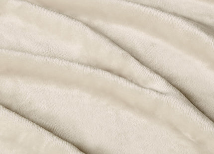 Amazon Basics Soft Fleece Throw Blanket, Cozy Warm Blanket for Couch & Sofa, 50 x 60 Inches, Beige