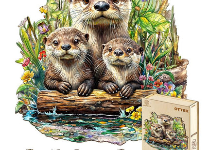 Jigfoxy Wooden Puzzles for Adults, Otter Wood Puzzles Adult