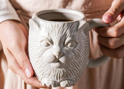 INKRICH Whale Ceramic Cup (20 Ounce), Whale Mug Large Ceramic Coffee Mugs Tea Cup, Handcrafted 3D Coffee Mug with Whale, Novelty Coffee Mugs