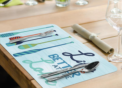 CounterArt Better at the Lake Reversible Easy Care Placemat 4 Pack