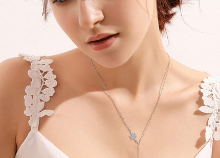 YAFEINI Hummingbird Necklace Sterling Silver Adjustable Lariat Y Hummingbird Necklace Hummingbird Pendant Jewelry for Women Gifts