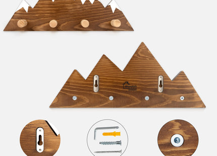 Waratah Designs Mountain Wall Hooks - Woodland Nursery Decor
