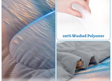 Nesker Full Comforter Set, 3 Pieces Beach Seashell Bedding, All Season