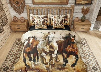 Erosebridal Horse 7 Piece Comforter Twin Size for Kids Boys