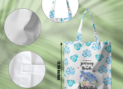 CSHVJ Sea Turtle Tote Bag Turtle Gifts for Women Friend Beach Bag