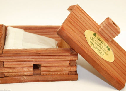 Paine's Medium Log Cabin Incense Burner Comes with 10 Balsam fir logs