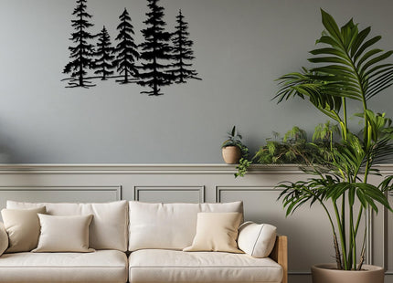 Xedatric Metal Pine Tree Wall Art Forest Decor