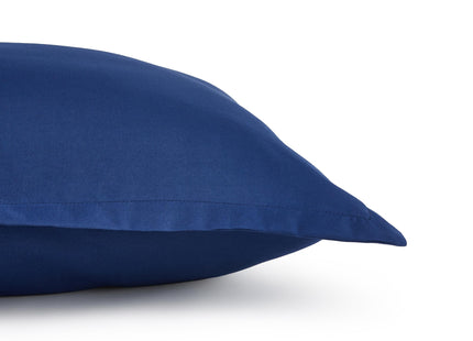 Amazon Basics 3-Piece Soft Microfiber Kid's Comforter and Pillow Sham Set, Full/Queen, Navy, Solid