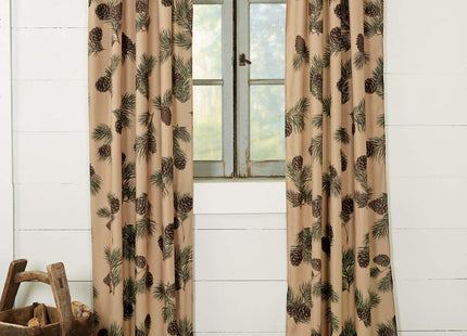 BLACK FOREST DECOR Pinecone Ridge Lined Drapes 40" Wx84 H