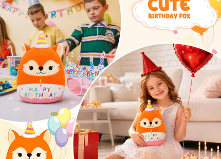 Fox Plush Toy - 10inch Cute Birthday Stuffed Animal Fox Plush Pillow