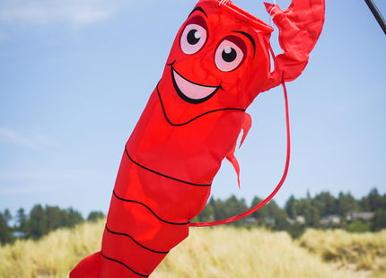 In the Breeze 5010 — 3D Lobster Windsock — Hanging Outdoor Beach Decoration for Homes, Gardens, Yards