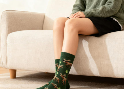 GOLIN Funny Moose Socks Humor Birthday Christmas Gag Gifts for Men Women