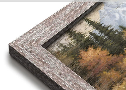 old barn Moose Wooden Framed Wall Art Wildlife Picture 16x12 Inch