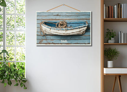 Personalized Coastal Boat Wall Decor, Nautical Wooden Plaque for Home