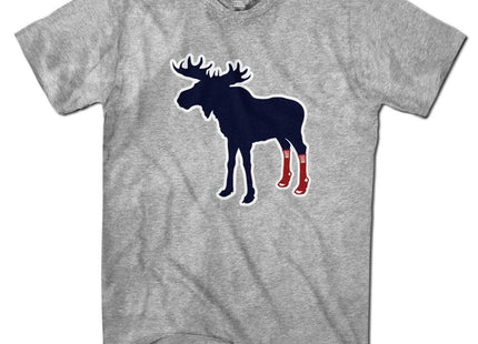 Chowdaheadz Socks On Moose T-Shirt - Unisex Vintage Tee Soft Cotton Blend
