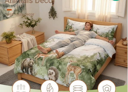Erosebridal Giant Mountain Forest 7 Piece Bedding Set Full Animal Comforter