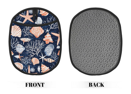 Seashell Silicone Pot Holders Set of 2, Heat Resistant up to 500°F