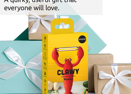OTOTO Clawy Lobster Vegetable Peeler – Funny Potato Peeler, Ergonomic Veggie Peeler, Sharp Stainless Steel Blade, Peelers for Kitchen, Cute Kitchen Gadgets