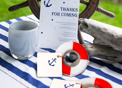 50 PCS Nautical Bottle Opener, Lifesaver Wedding Party Favors for Guests