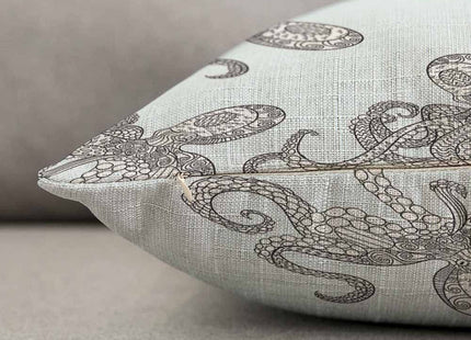 TKS MITLAN Octopus Pillow Cover 12x20 inch Marine Animal Tentacle Underwater Sea Monster Squid Pillows Decorative Throw Pillows Farmhouse Decor for Home Cushion Case