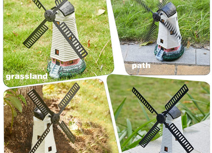 pearlstar Solar Garden Outdoor Windmill Lighthouse - 20" Solar Powered LED Lighthouse Garden Statue Waterproof Decorative Light for Women Mom Landscape Decor Lawn Table Patio Pathway Yard