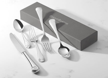 Reed & Barton Seashell 5Pc Flatware Place Setting, 5 Piece, Silver