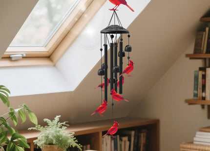 Cardinal Wind Chimes for Outside,Metal Chimes,Cardinal Gifts for Women