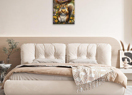 Squirrel Wall Art Western Squirrel Pictures Wall Decor Painting 16"X12"